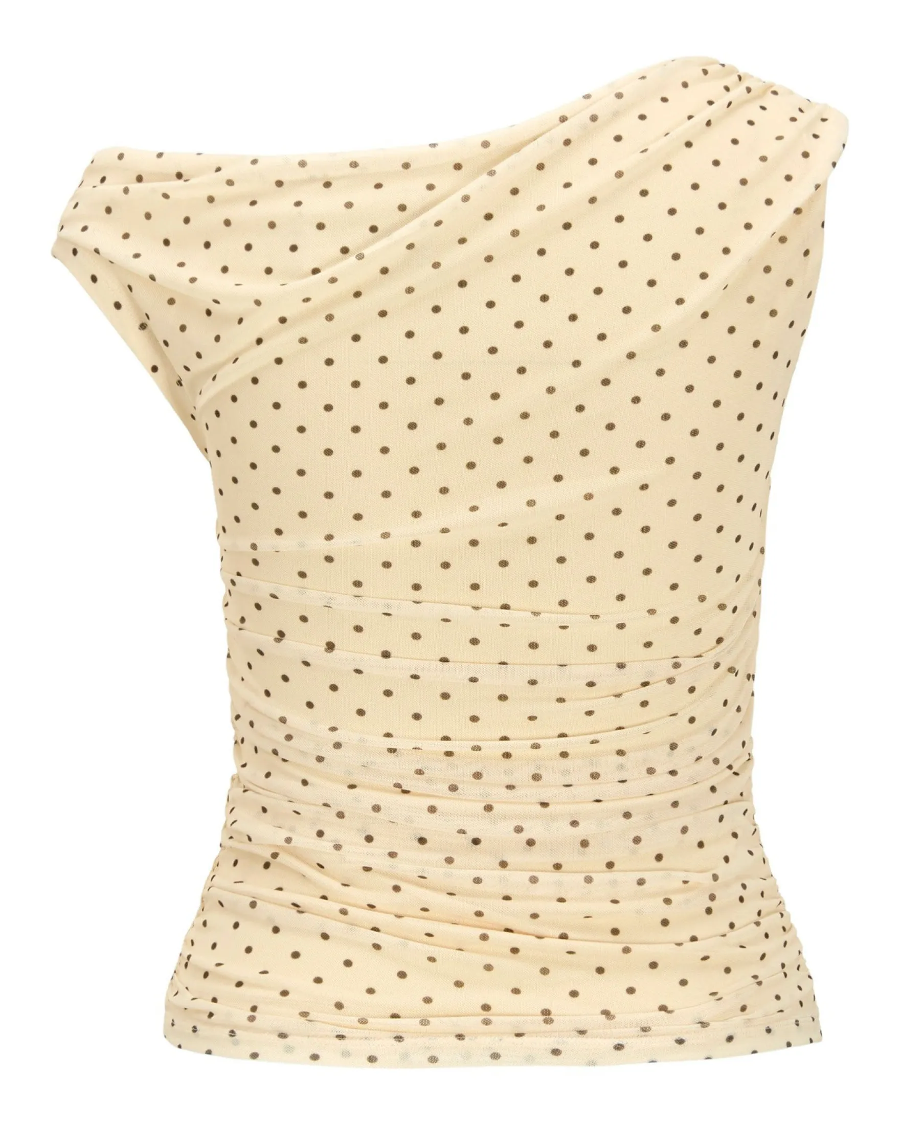 JXELVIRA MESH DRAPY TOP
