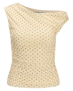JXELVIRA MESH DRAPY TOP