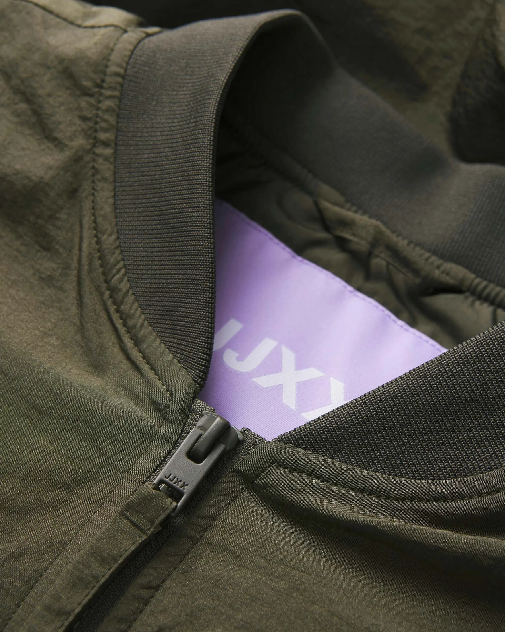 JXEMBER LACE UP BOMBER JACKET