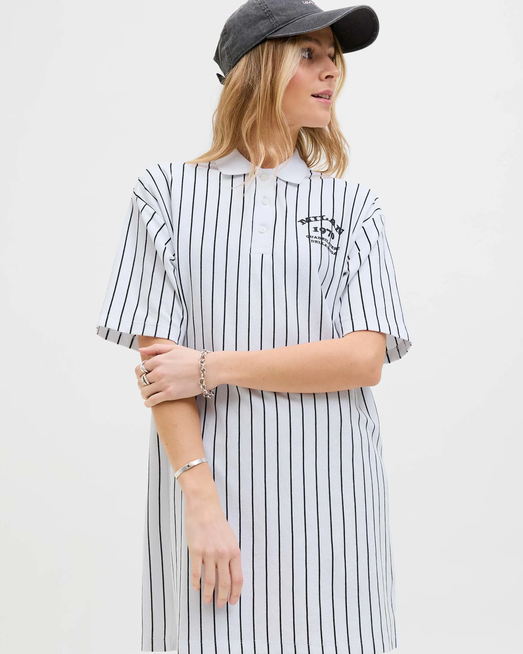 JXEMMA SS POLO SHORT DRESS