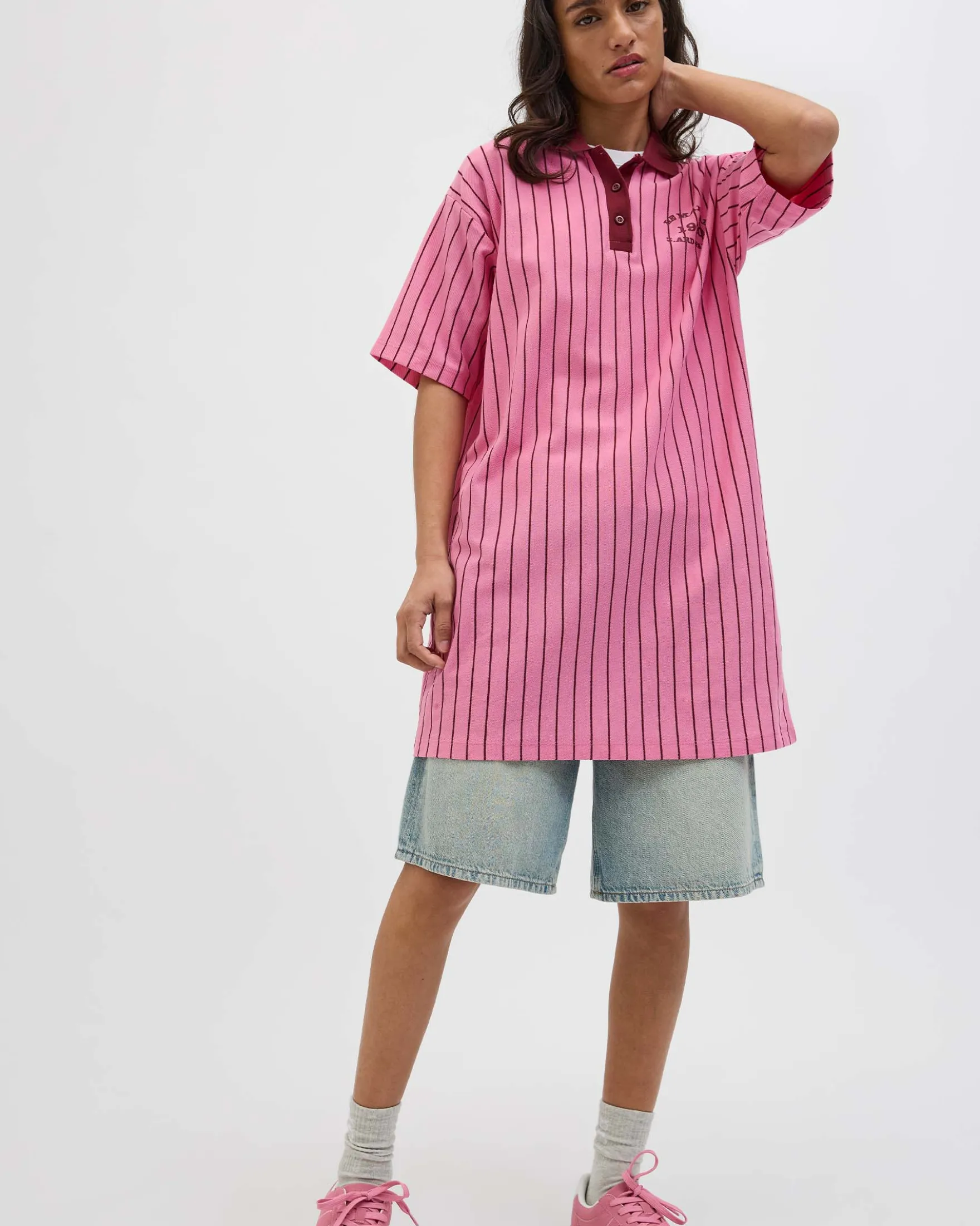 JXEMMA SS POLO SHORT DRESS