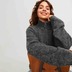 Jxevi zip cardigan knit
