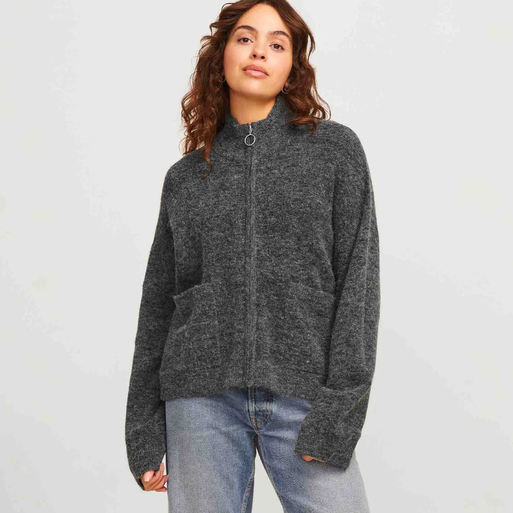 Jxevi zip cardigan knit