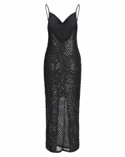 JXFIE GLITTER LONG DRESS