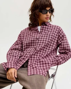 JXJAMIE FLANNEL DETAIL SHIRT