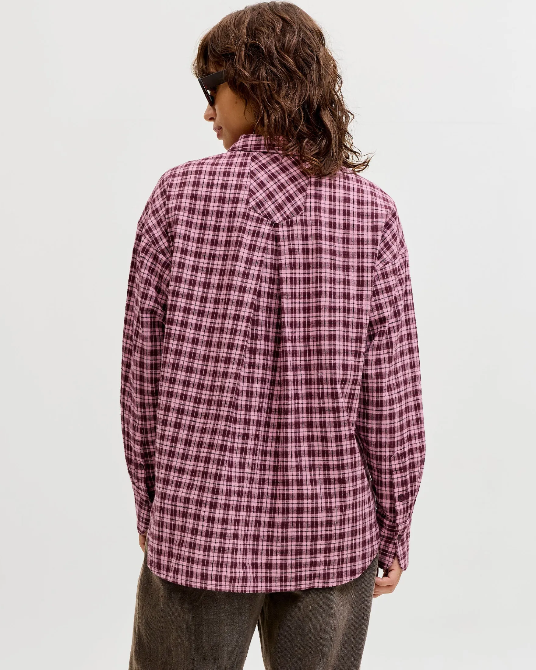 JXJAMIE FLANNEL DETAIL SHIRT