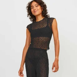 Jxleah lace str ss tee
