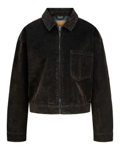 JXMIA FLOCK LS DENIM JACKET