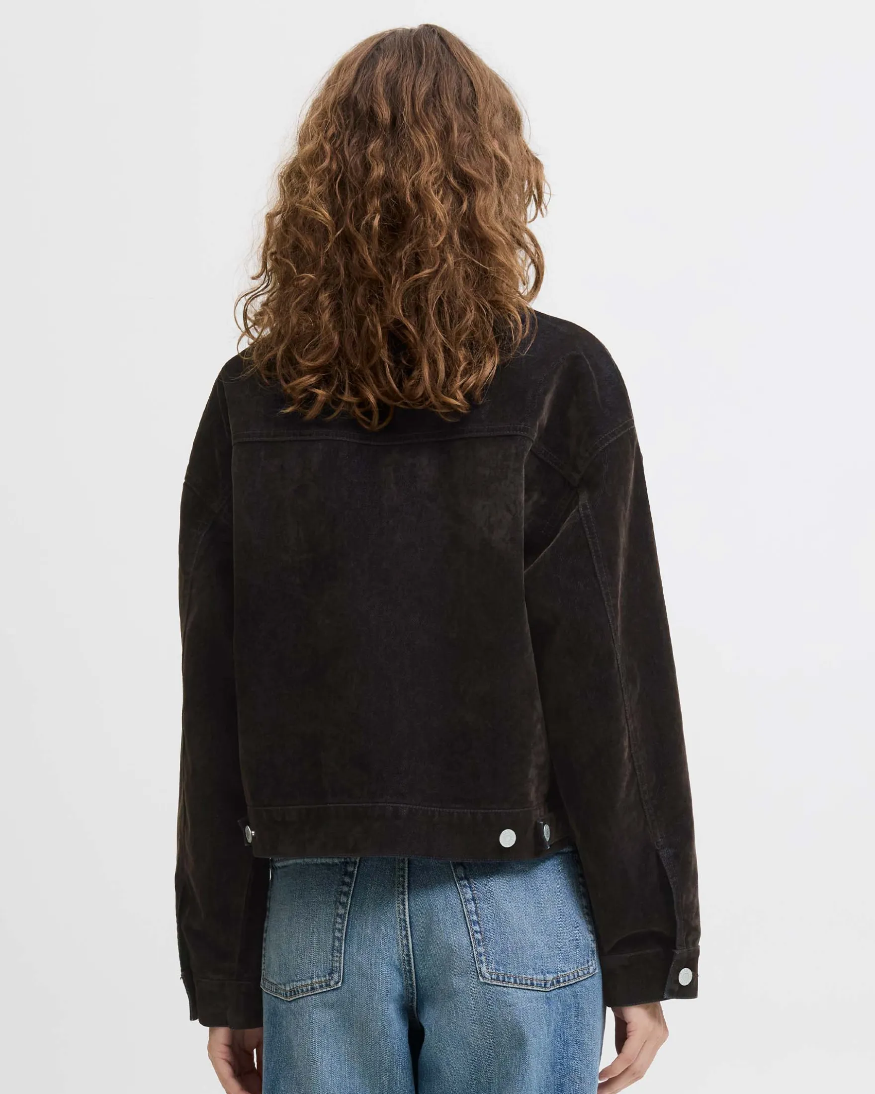 JXMIA FLOCK LS DENIM JACKET