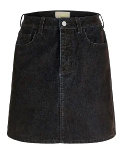 JXMIA FLOCK SHORT DENIM SKIRT