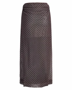 JXMINNA MESH STRAIGHT SKIRT