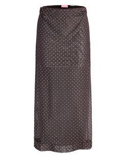 JXMINNA MESH STRAIGHT SKIRT