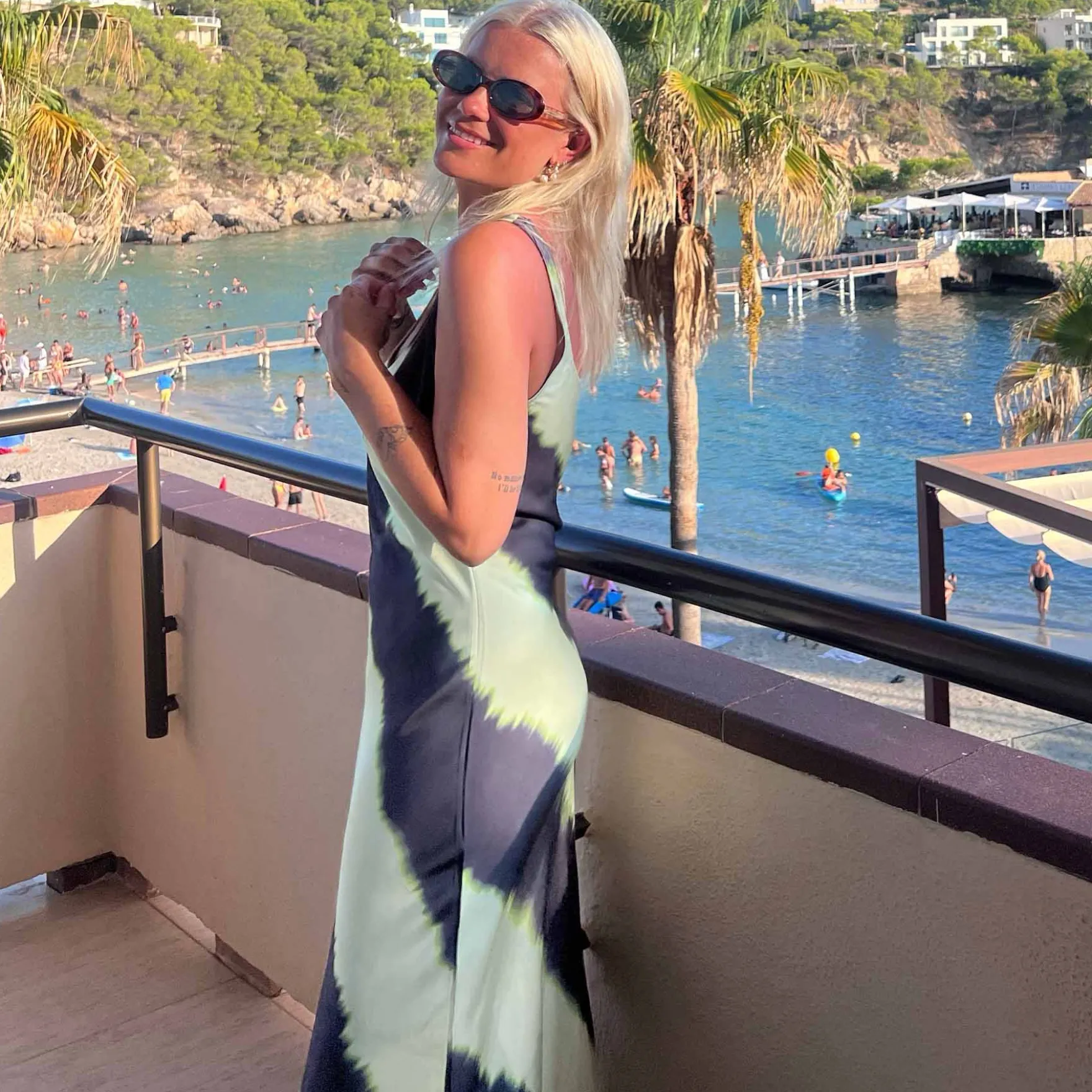 Jxpalma satin tank long dress