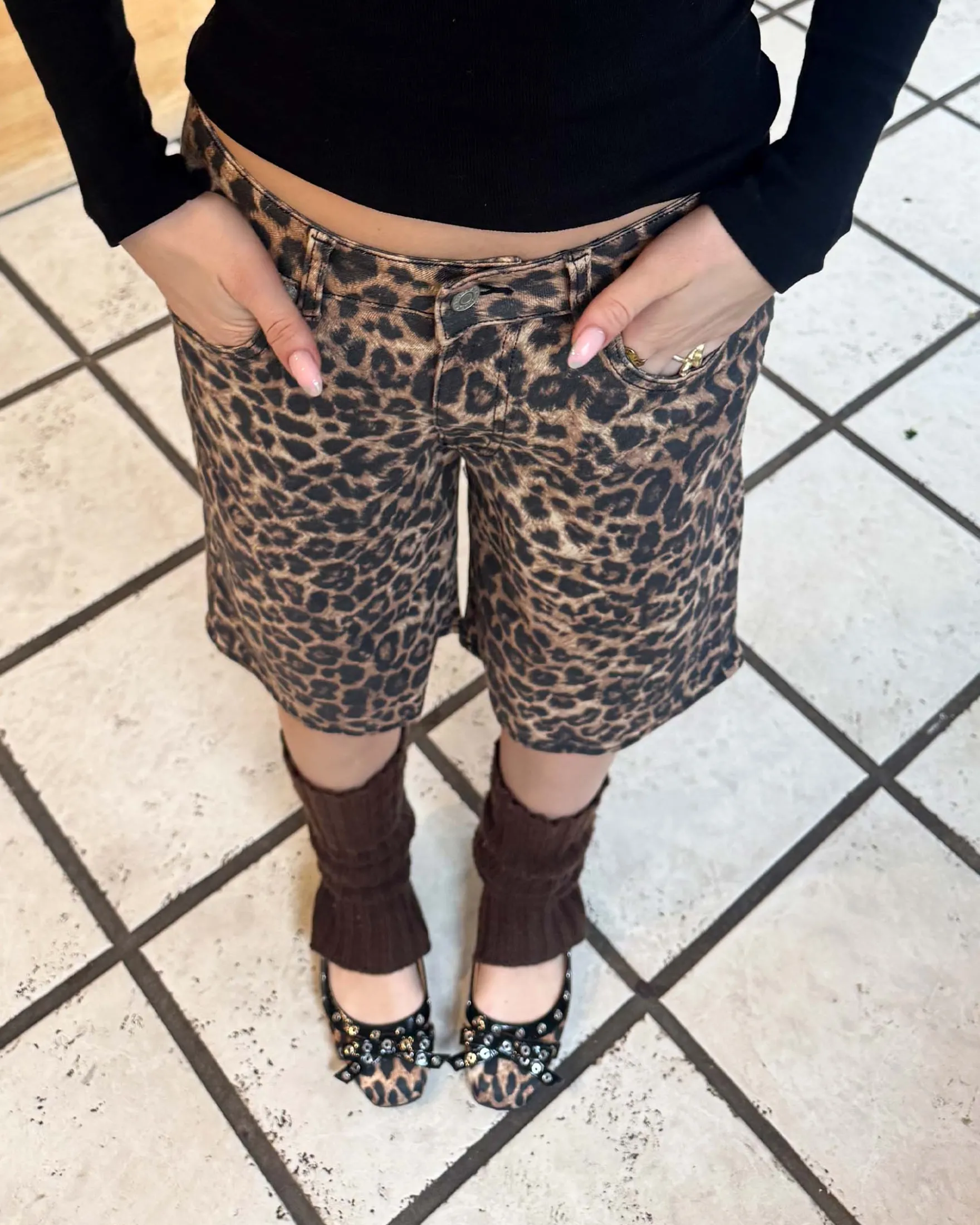 JXSARAH ERIN BAGGY MW SHORTS