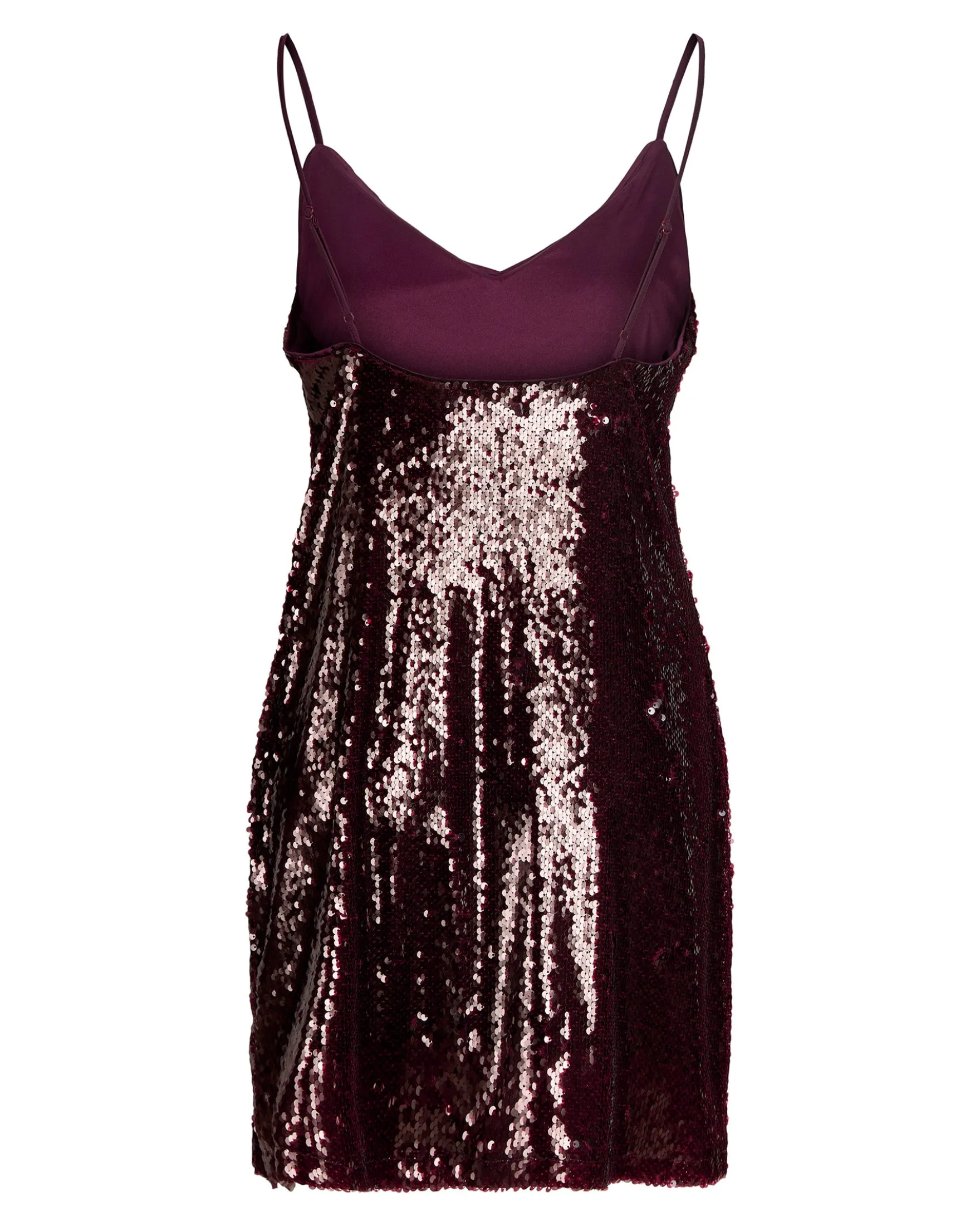 JXSIA SEQUIN SL V-NECK DRESS