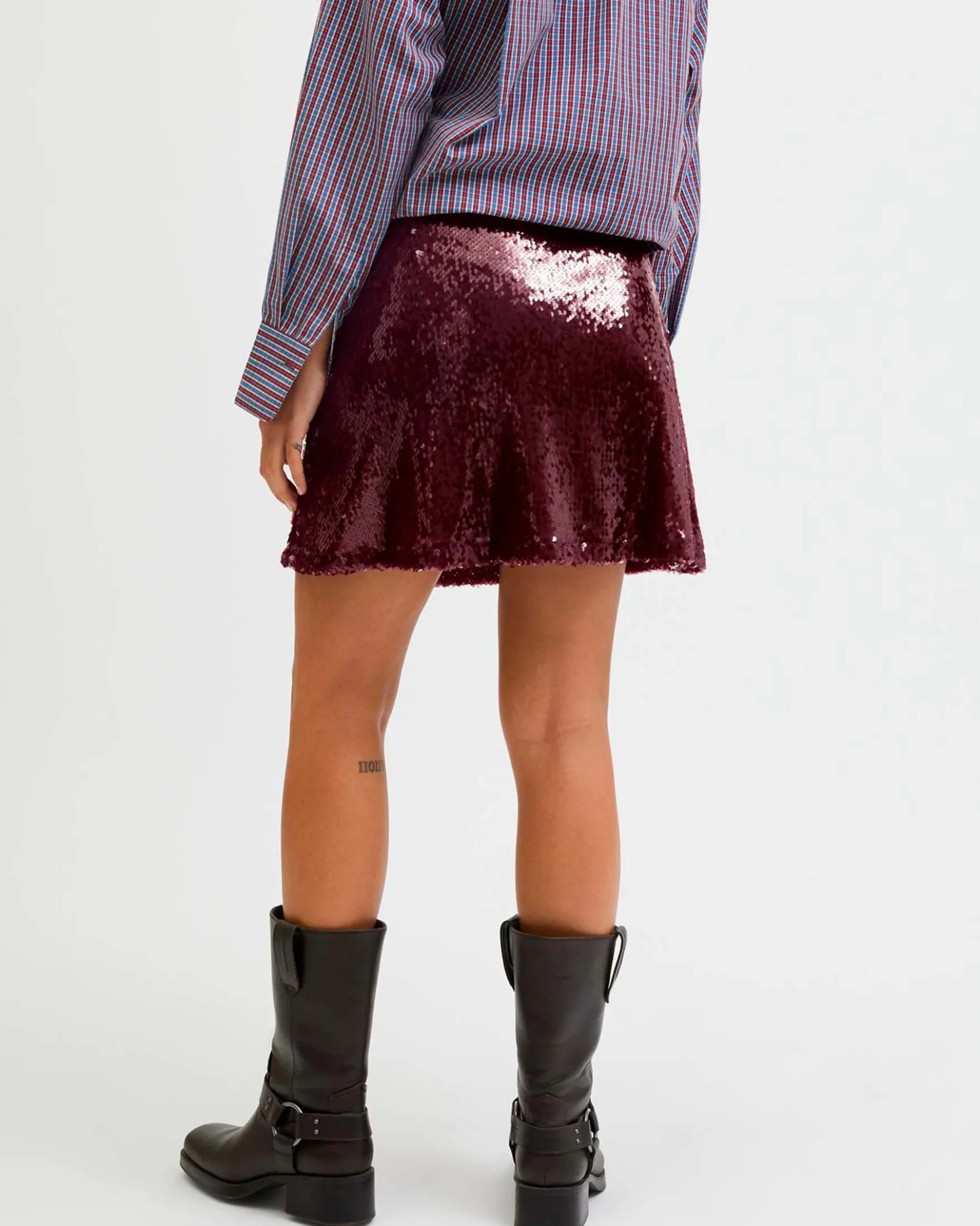 JXSIA TARA SEQUIN MINI SKIRT
