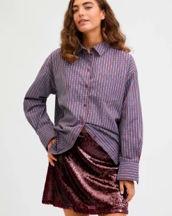 JXSIA TARA SEQUIN MINI SKIRT