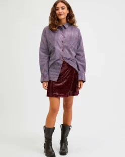 JXSIA TARA SEQUIN MINI SKIRT
