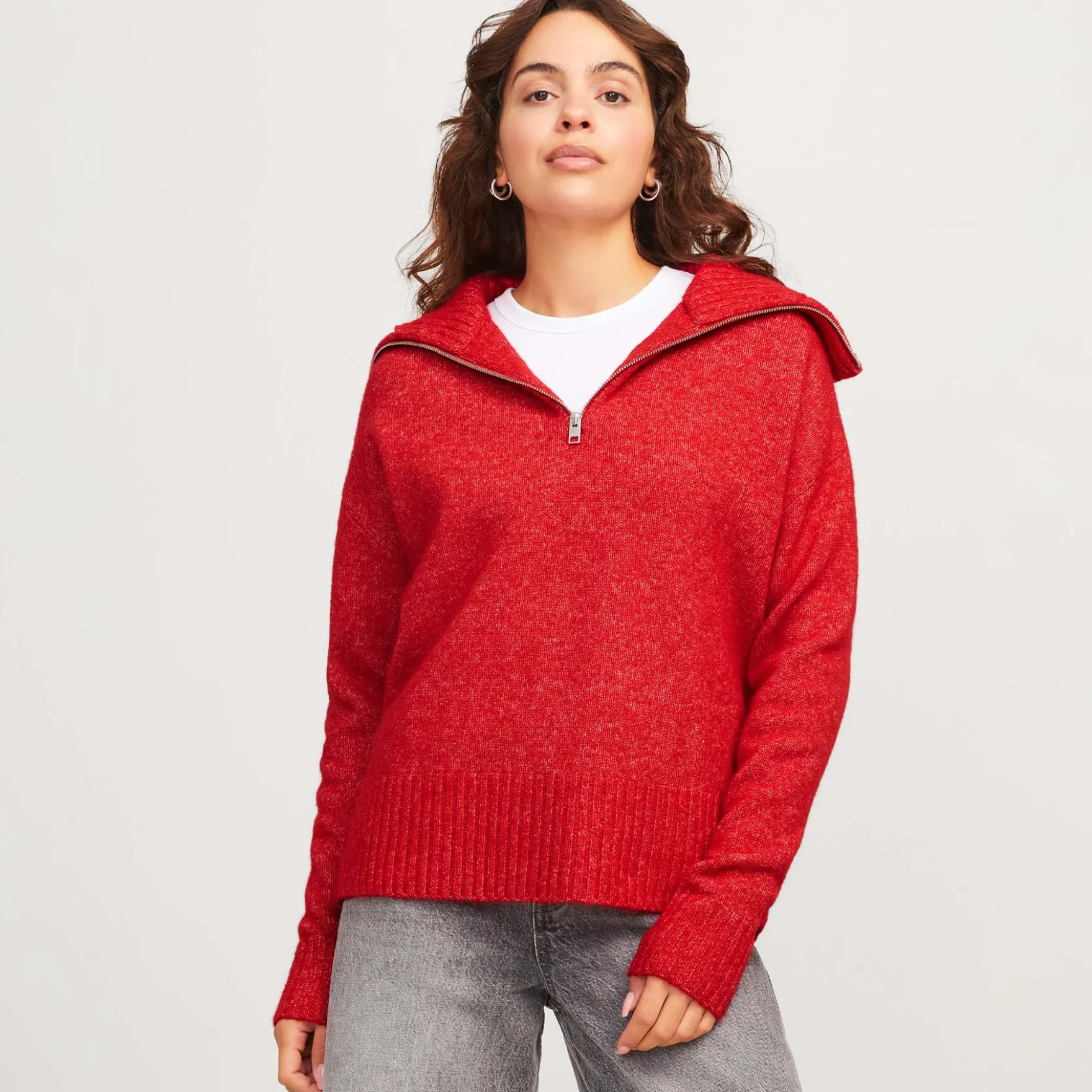 Jxsiko diverse half zip knit