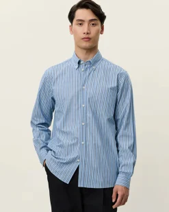 Kent Stripe Poplin Shirt