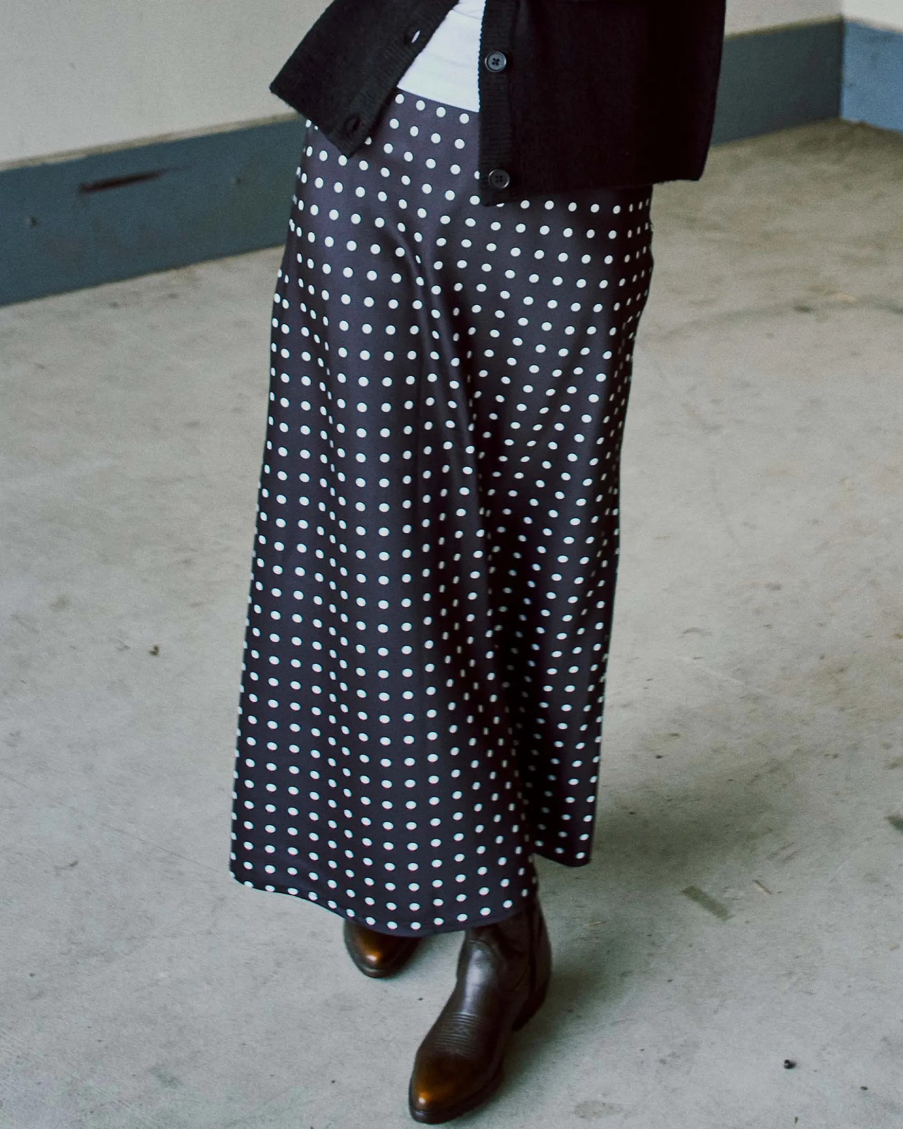 Klara satin skirt