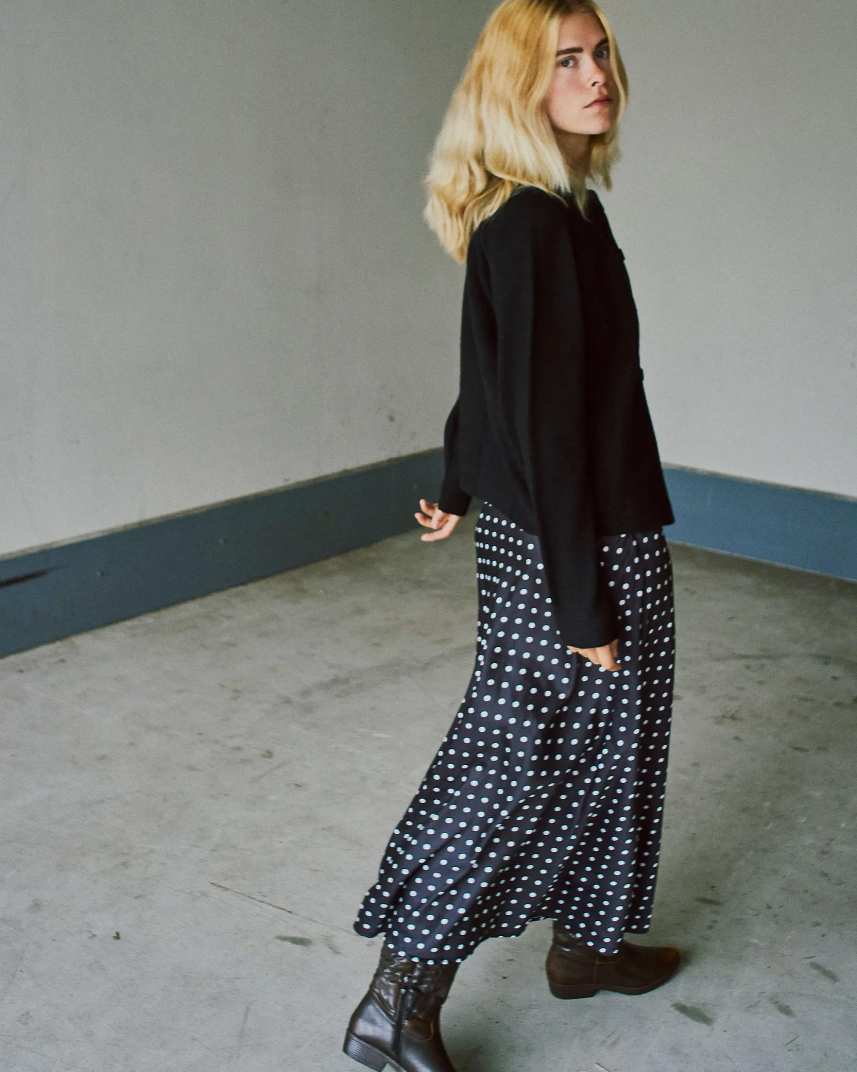 Klara satin skirt