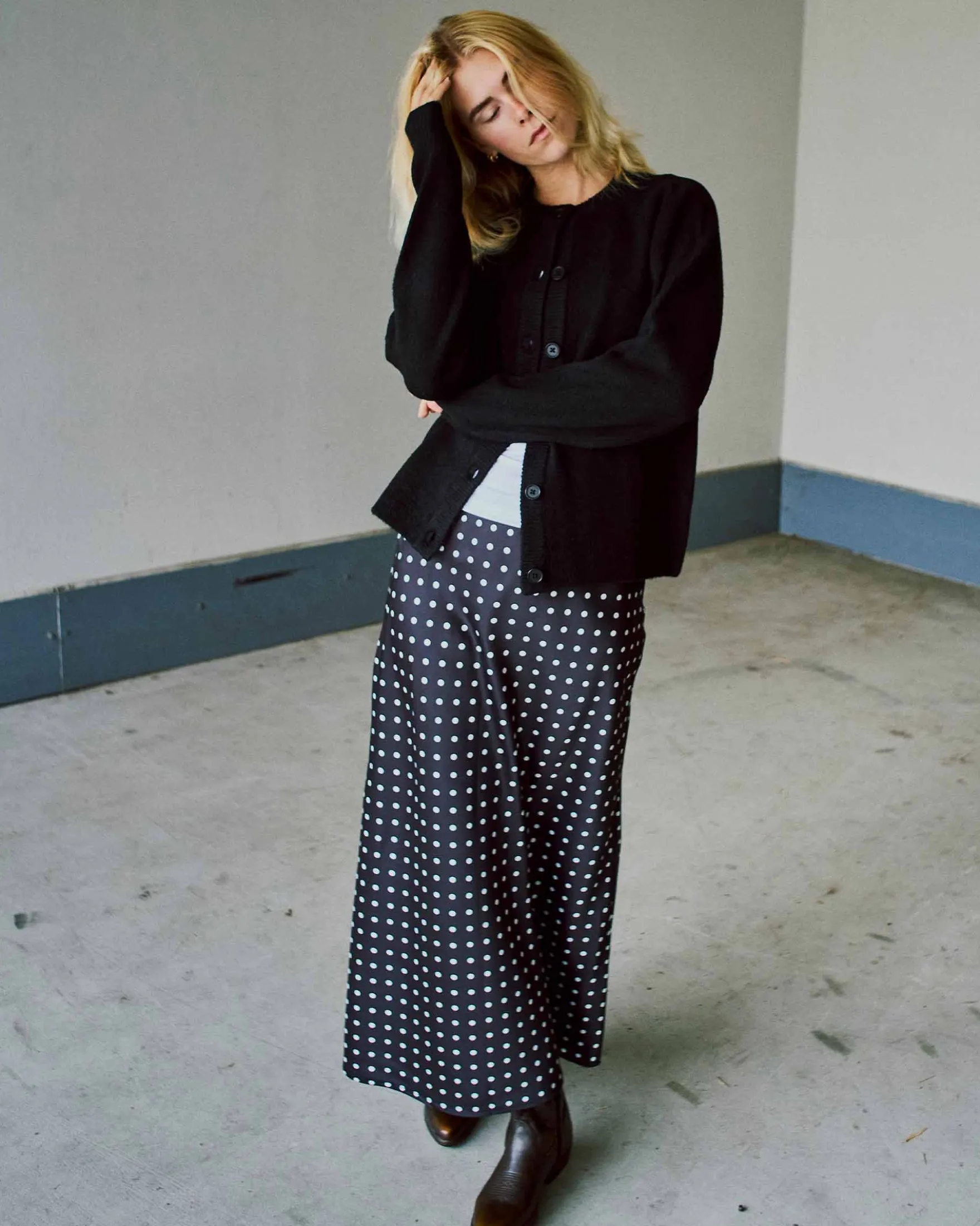 Klara satin skirt