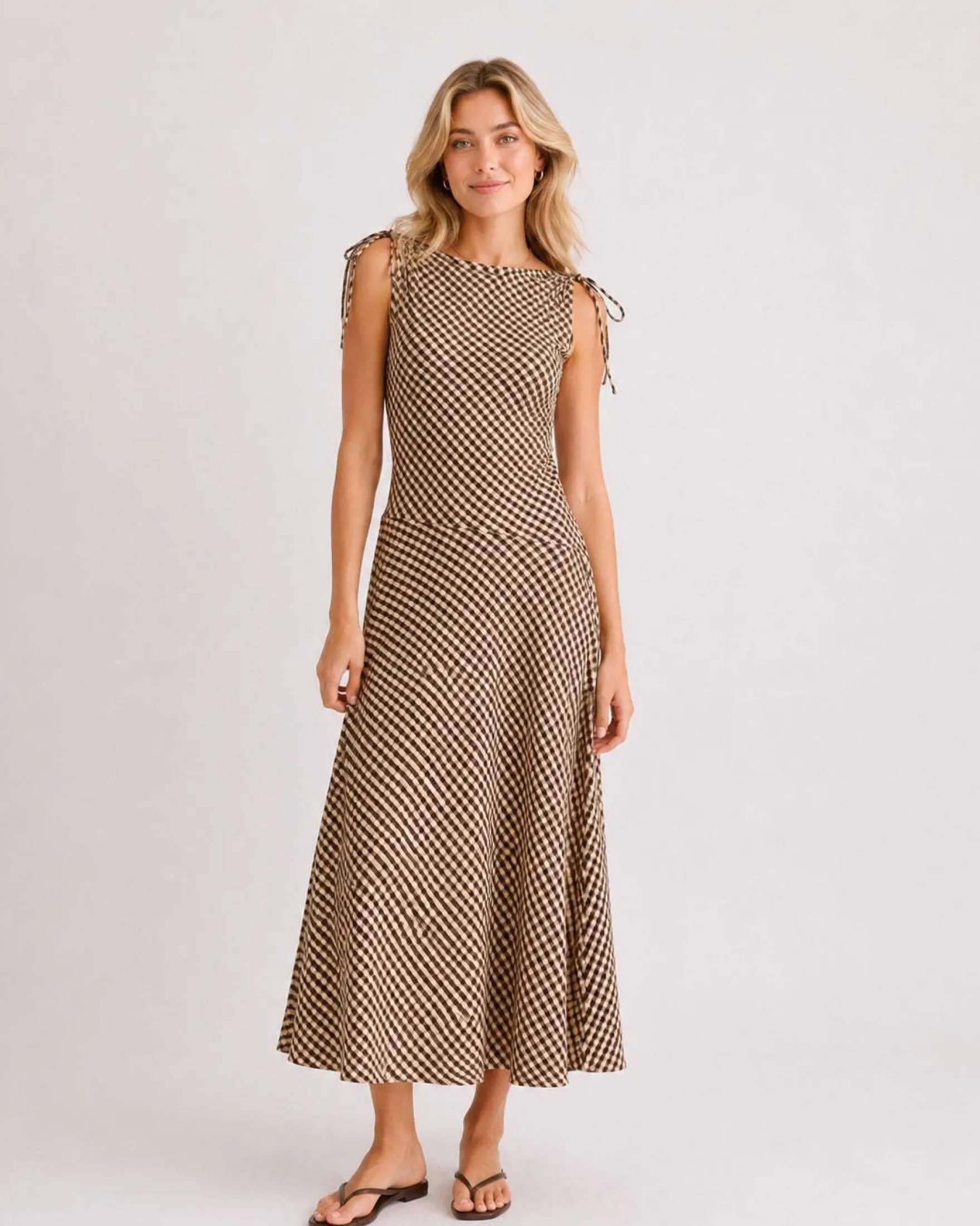 Kyla check dress