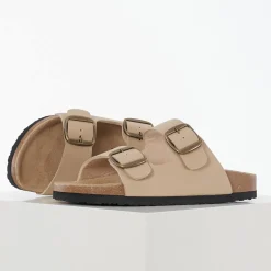 Lakers suede sandal