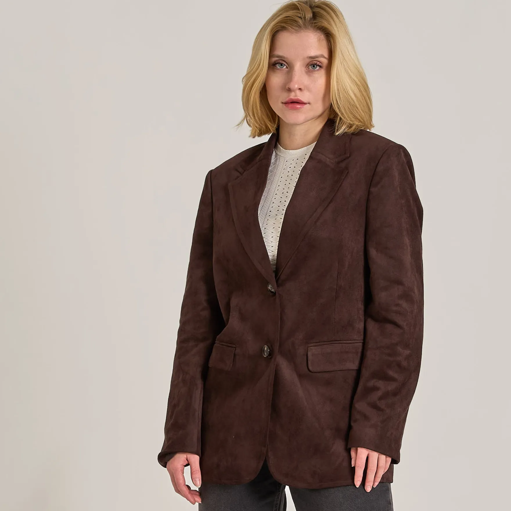 Lara faux suede jacket