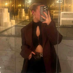 Lara faux suede jacket