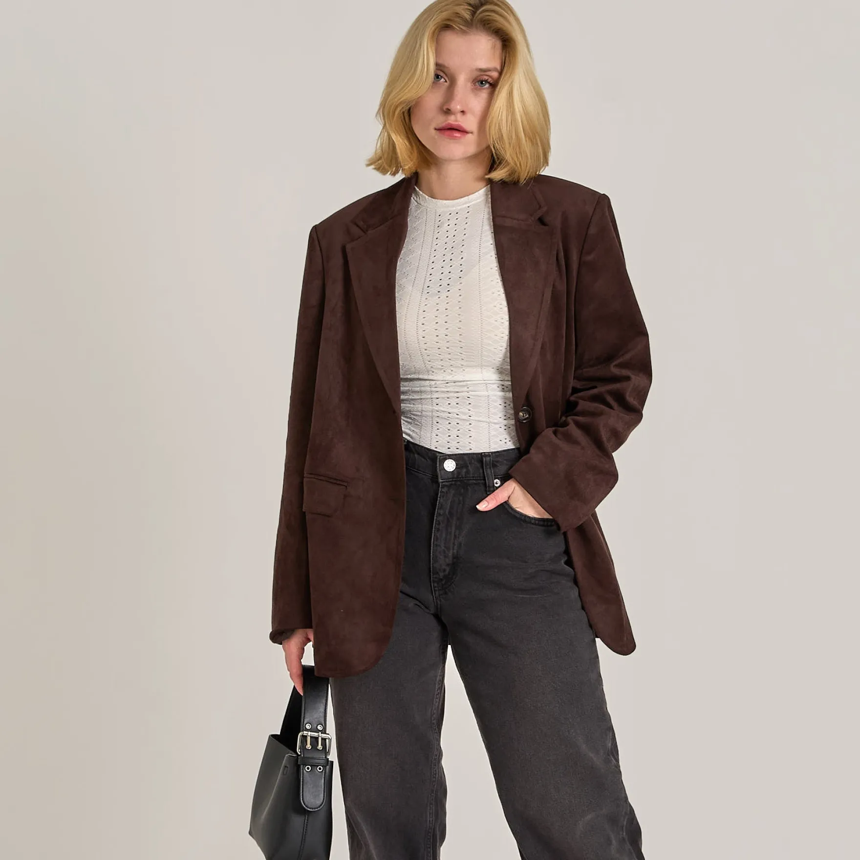 Lara faux suede jacket