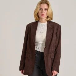 Lara faux suede jacket