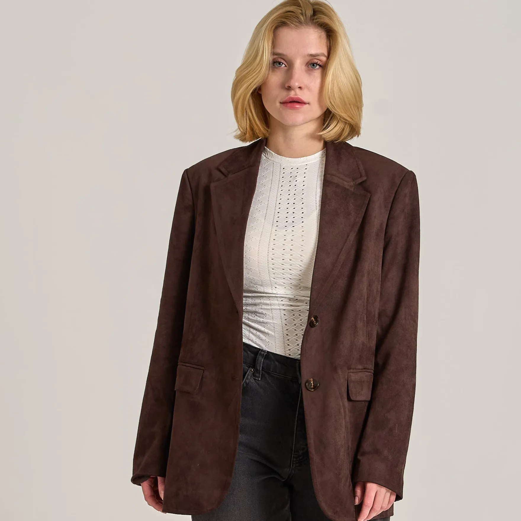 Lara faux suede jacket