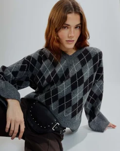 Larisa check knit