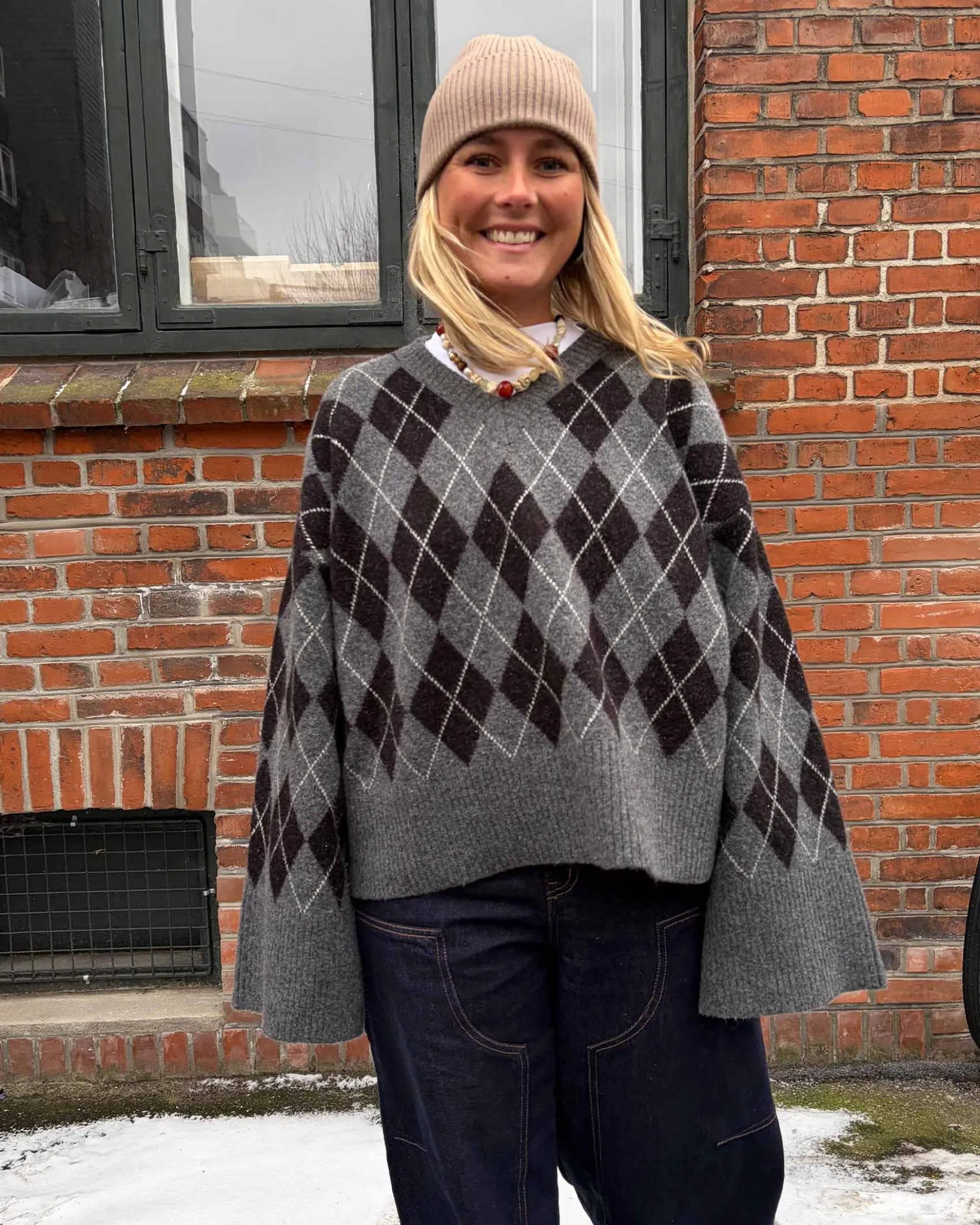 Larisa check knit