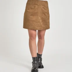 Leia faux suede skirt