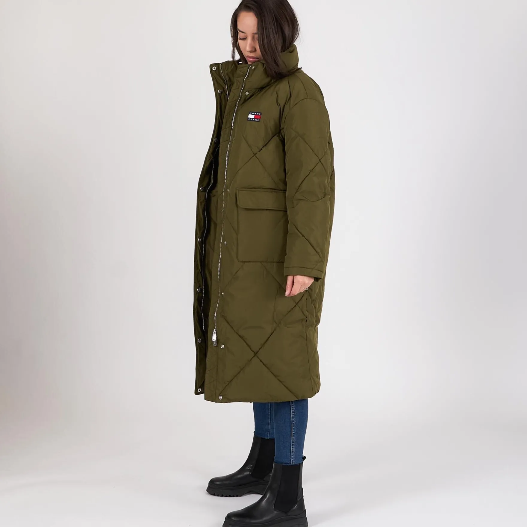 Longline fash puffer