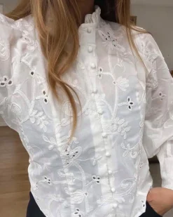 Lunina embroidery blouse