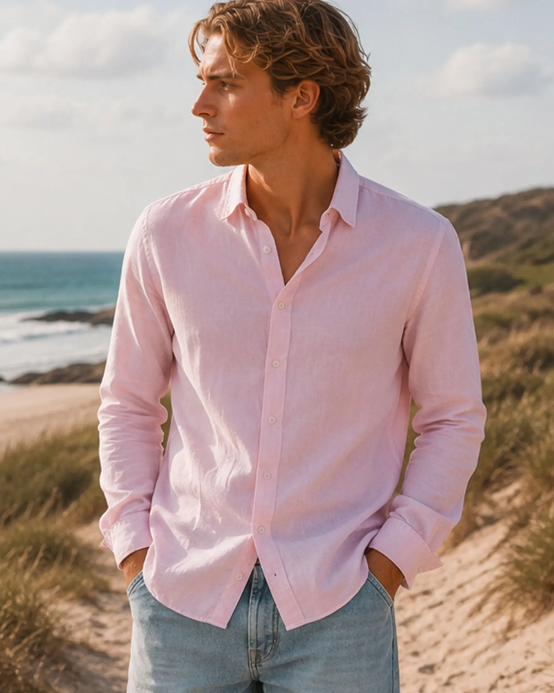 Mario linen shirt ls