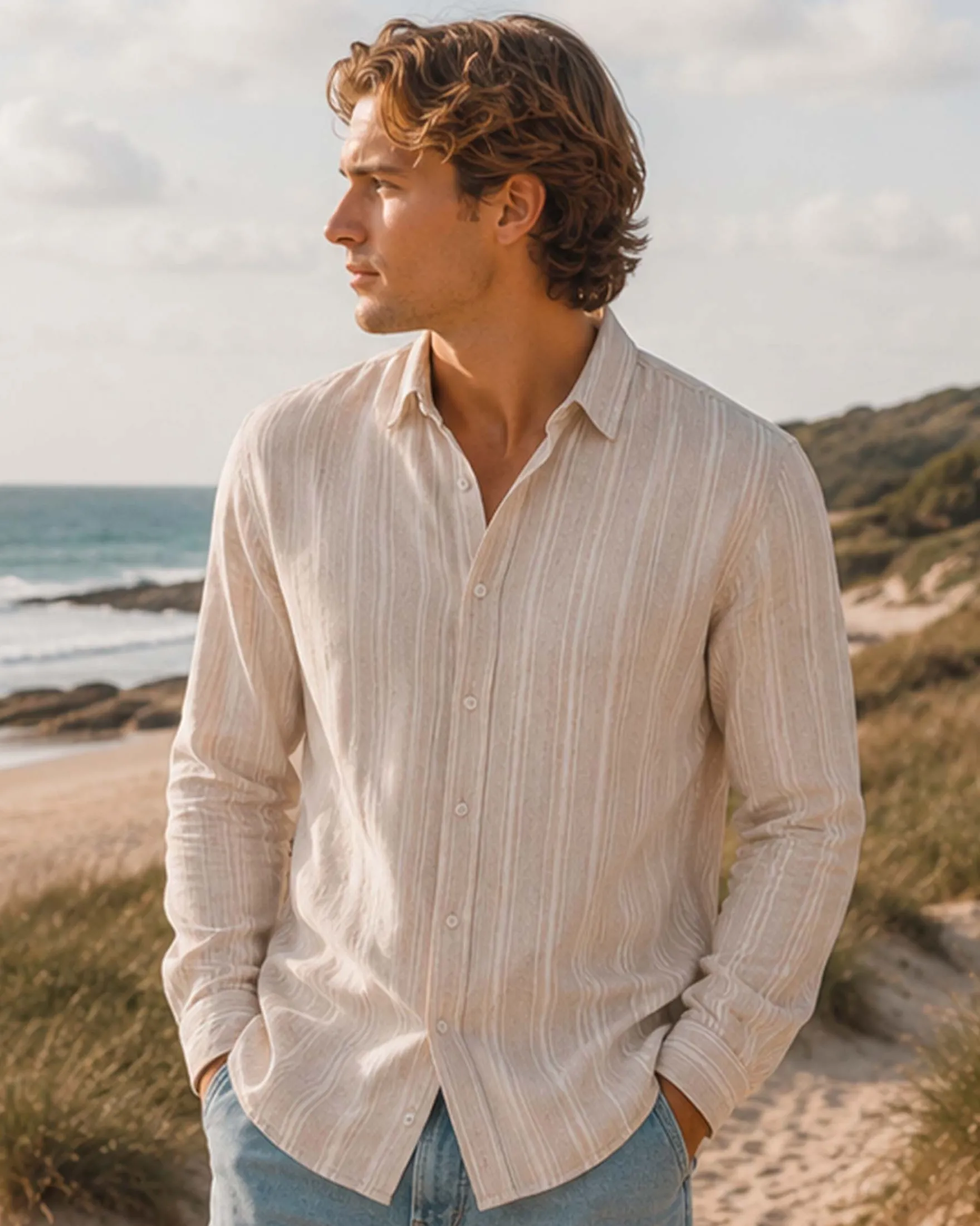 Mario linen shirt ls