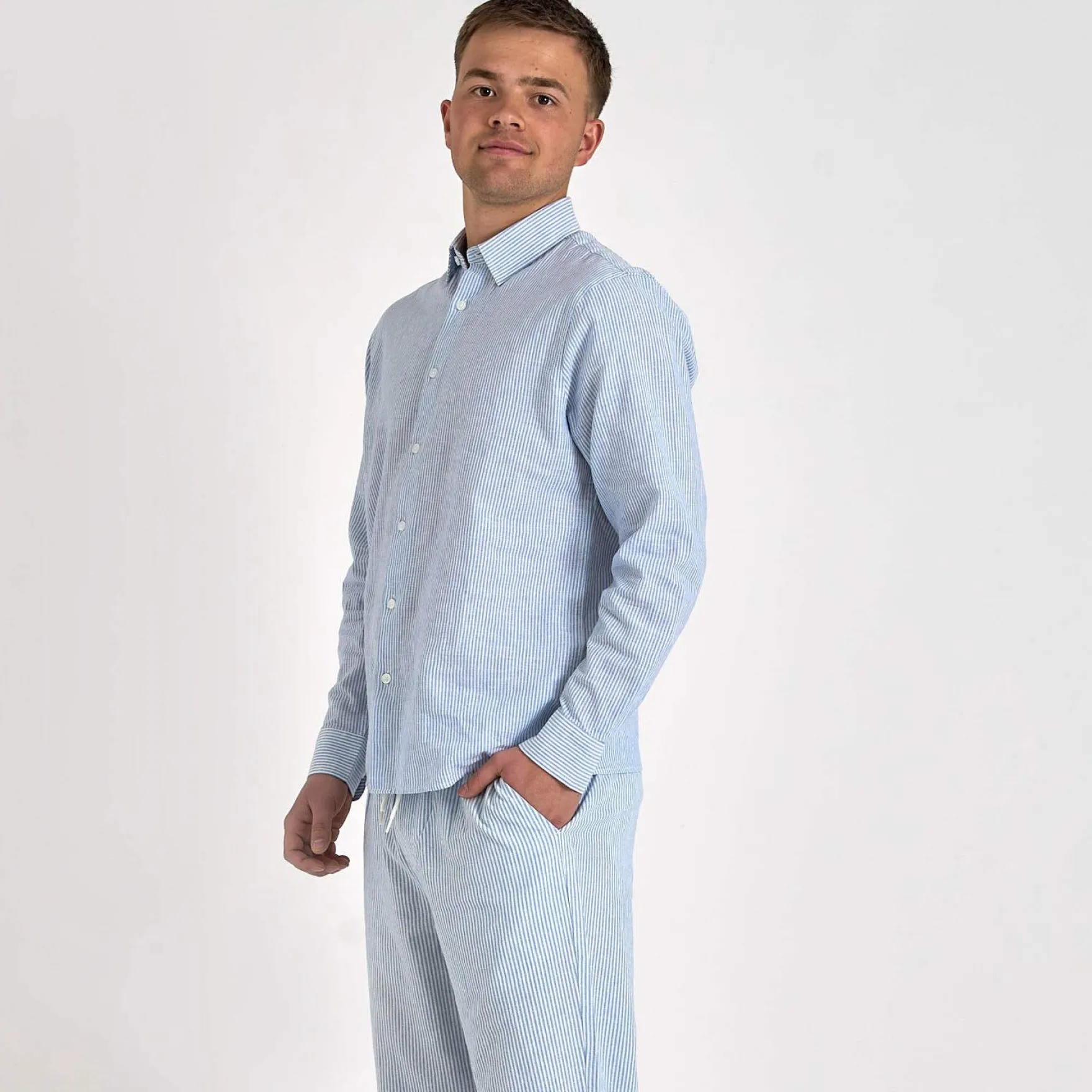 Mario linen Shirt LS
