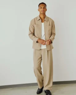 Matt Pleated Pant