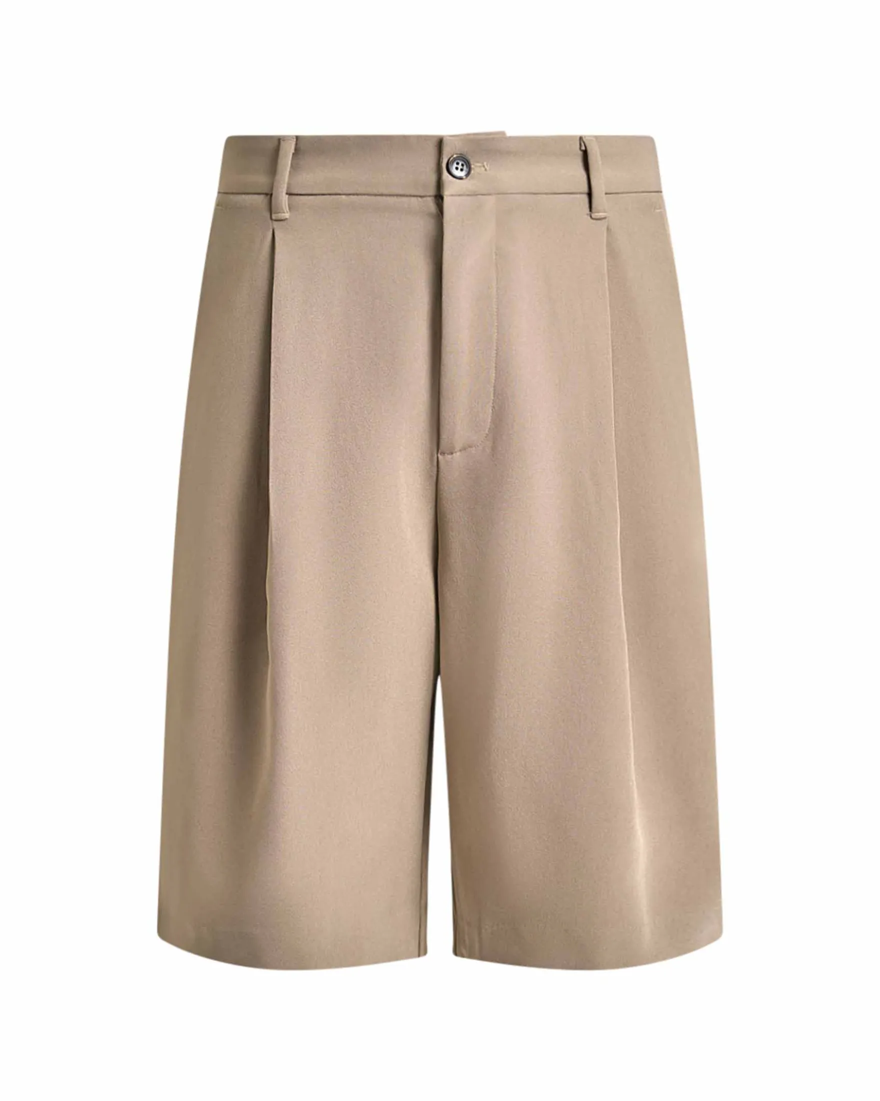 Matt Pleated Shorts