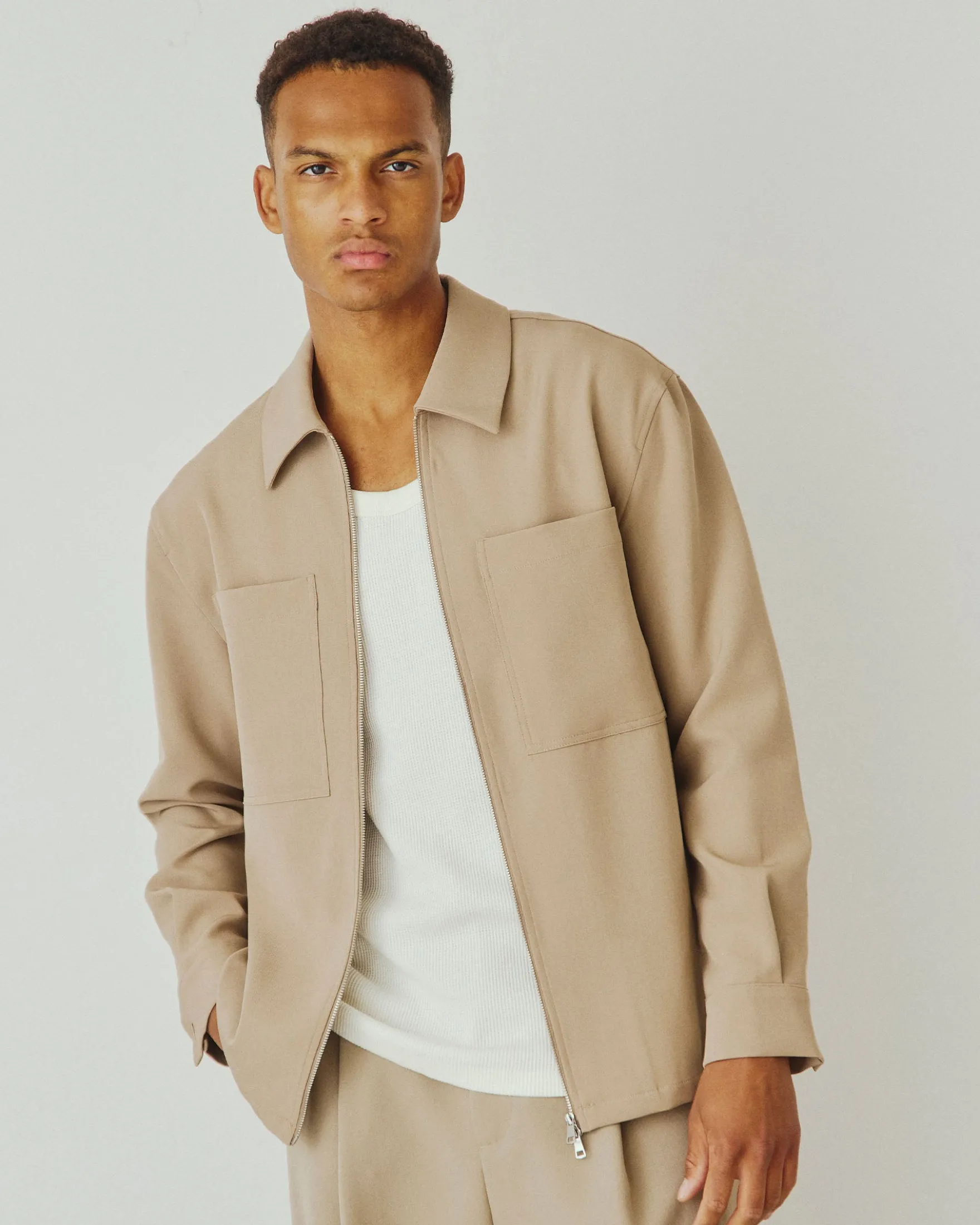 Matt Zip Overshirt