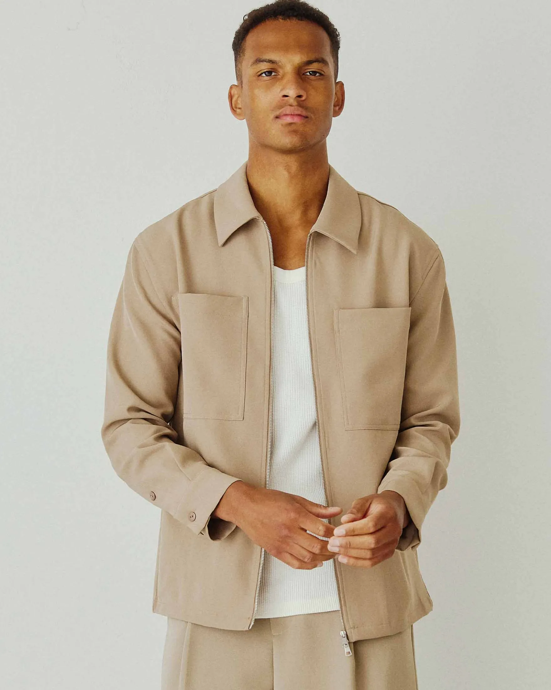 Matt Zip Overshirt