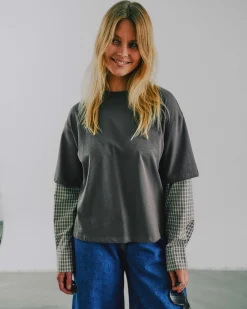 Mie oversize check ls