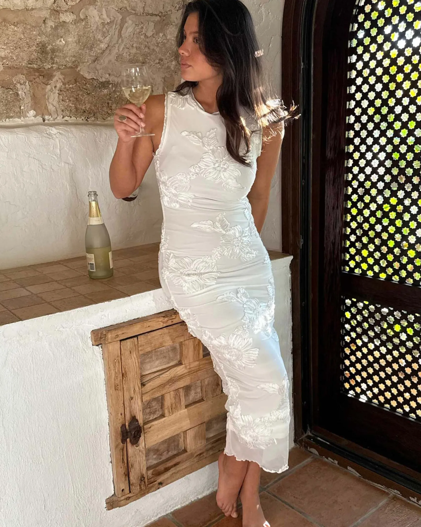 Miraic mesh dress