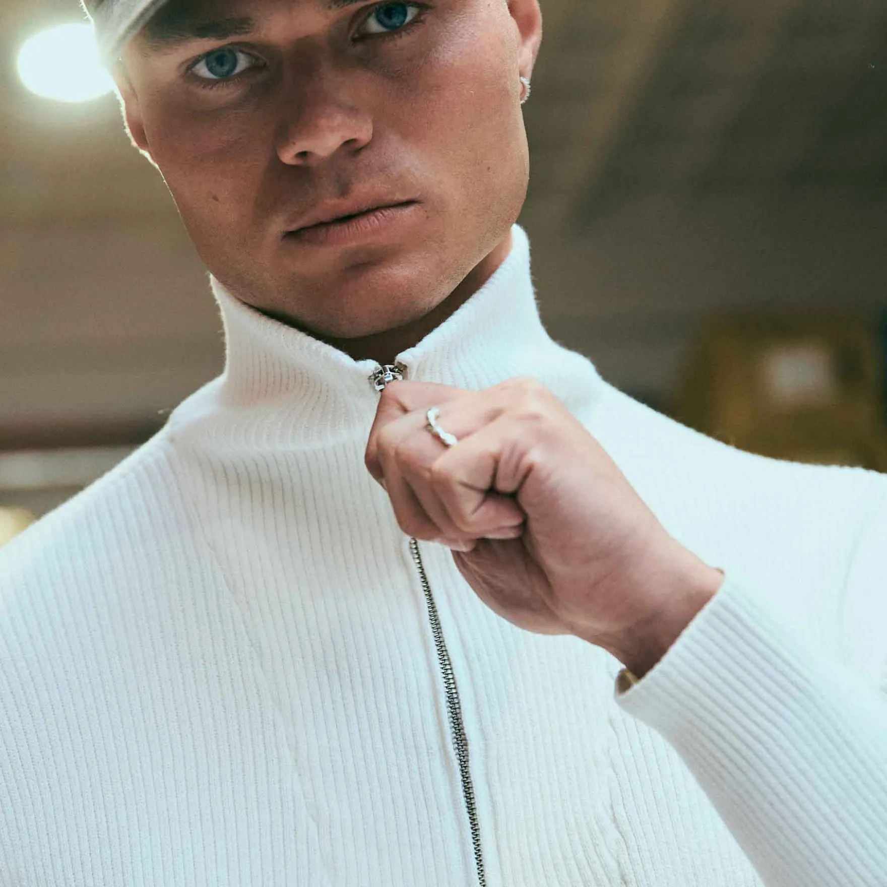 Nathan half-zip knit