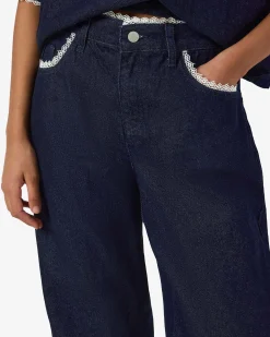 NMADRIANA LOOSE LACE JEANS
